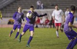 Lemoore's Armando Salinas scored the Tigers first goal in the Wednesday victory over Hanford. The Tigers finished second in the WYL and will likely host a first round playoff game on Feb. 13